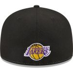 Official Los Angeles Lakers mens los angeles lakers new era blackgold pop front 59fifty fitted hat | Lakers Shop