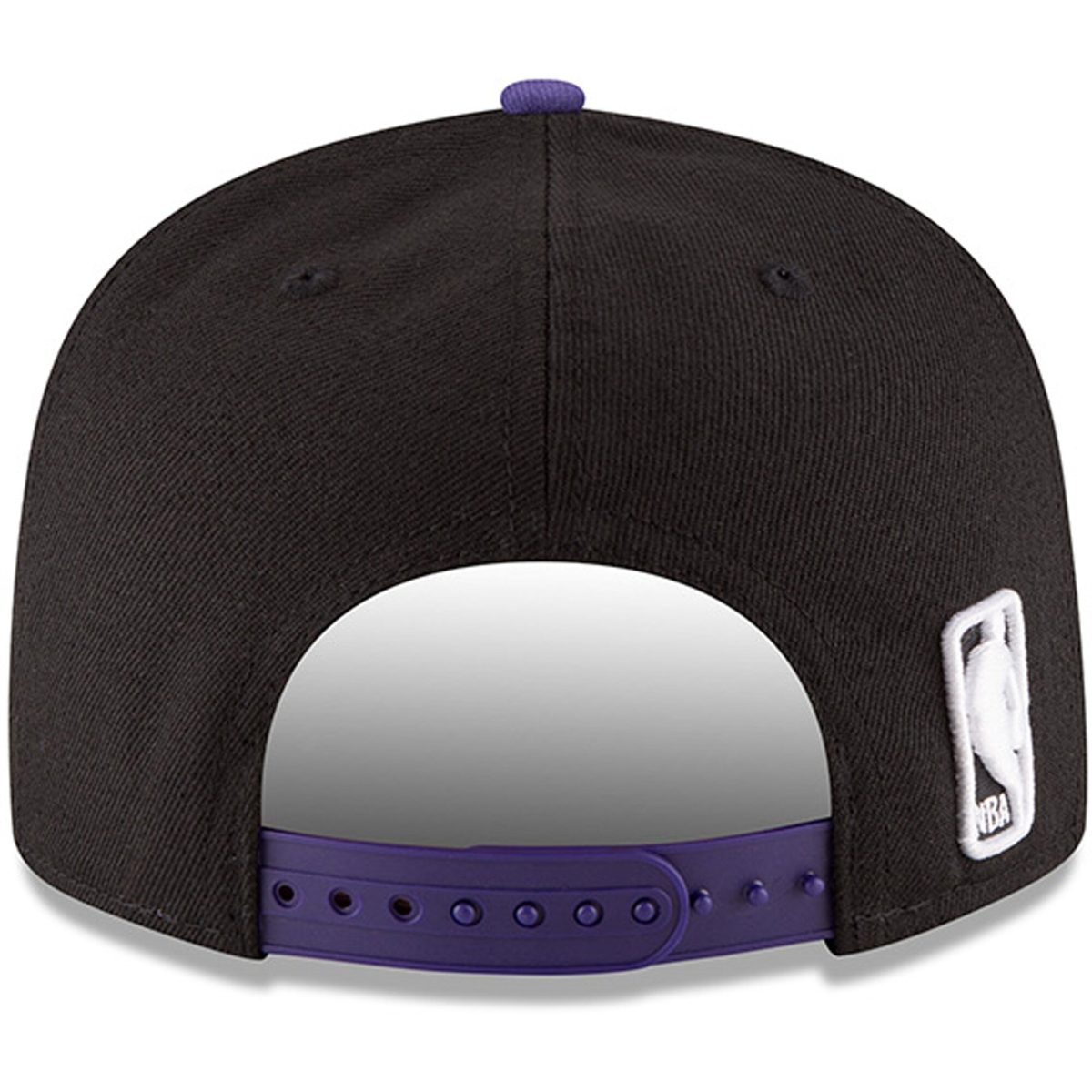 Official Los Angeles Lakers mens los angeles lakers new era blackpurple 2-tone 9fifty adjustable snapback hat | Lakers Shop
