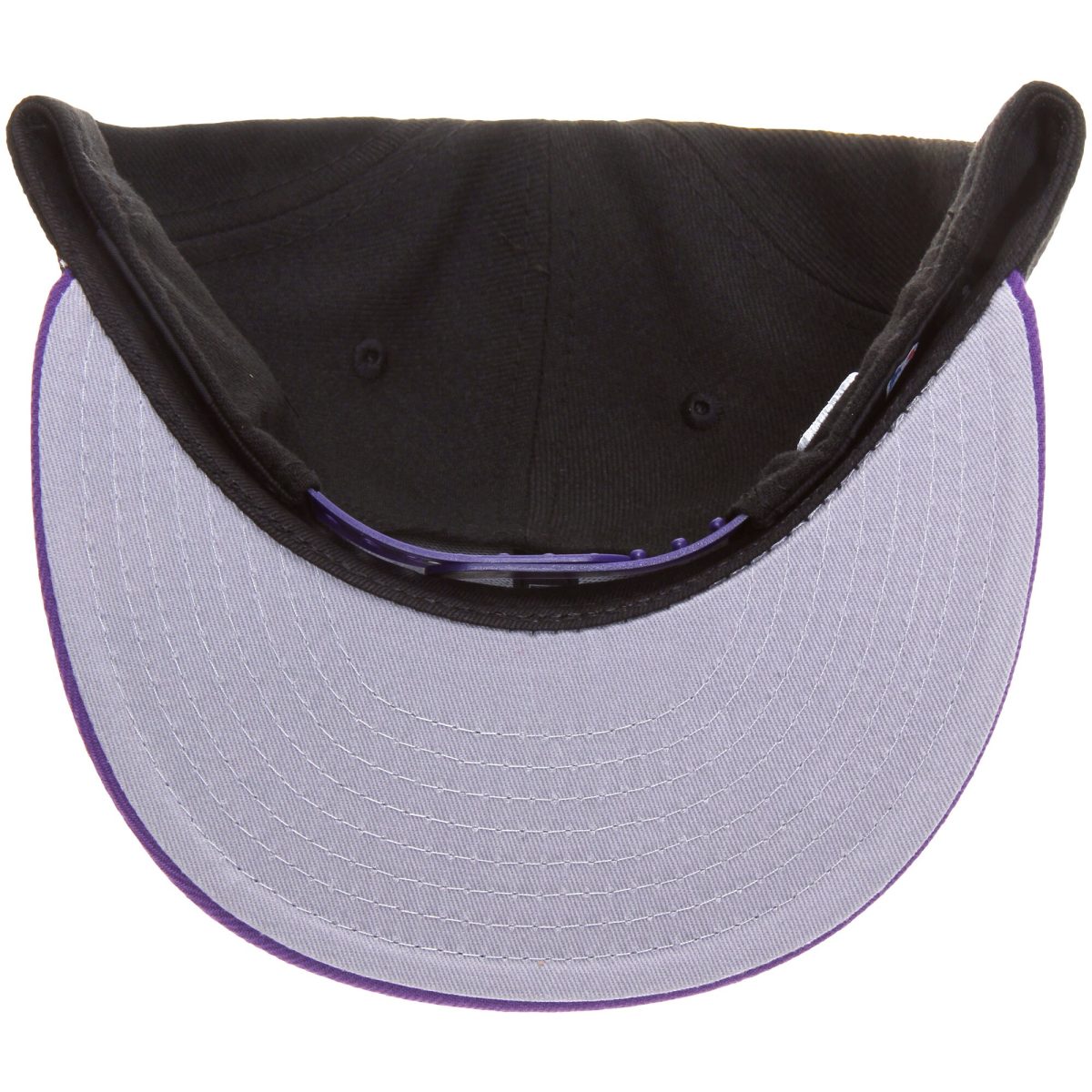 Official Los Angeles Lakers mens los angeles lakers new era blackpurple 2-tone 9fifty adjustable snapback hat | Lakers Shop
