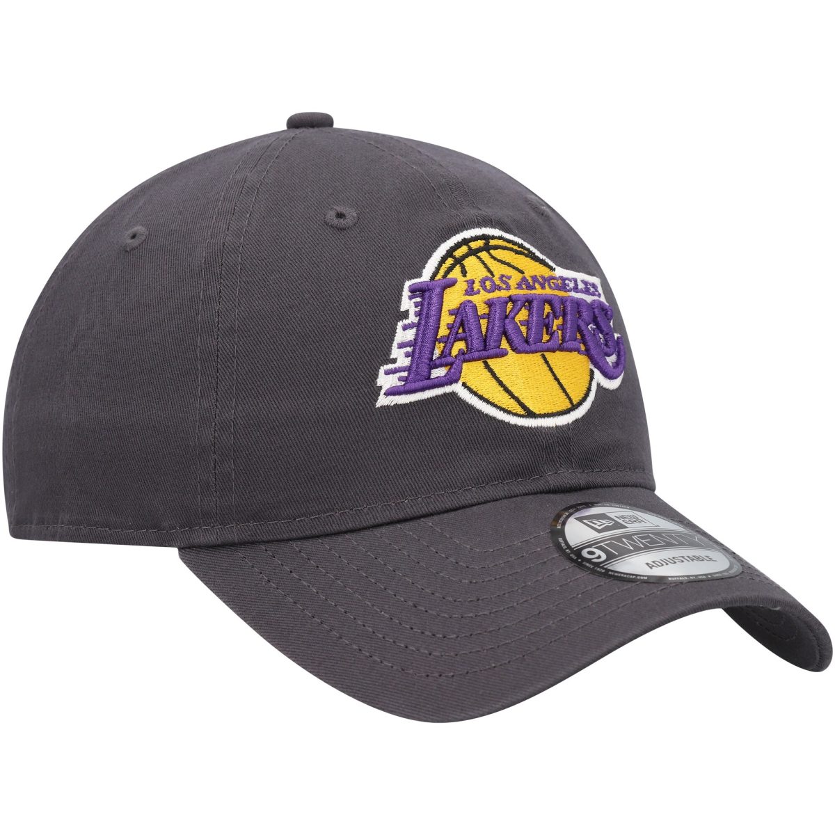Official Los Angeles Lakers mens los angeles lakers new era charcoal team 2.0 9twenty adjustable hat | Lakers Shop