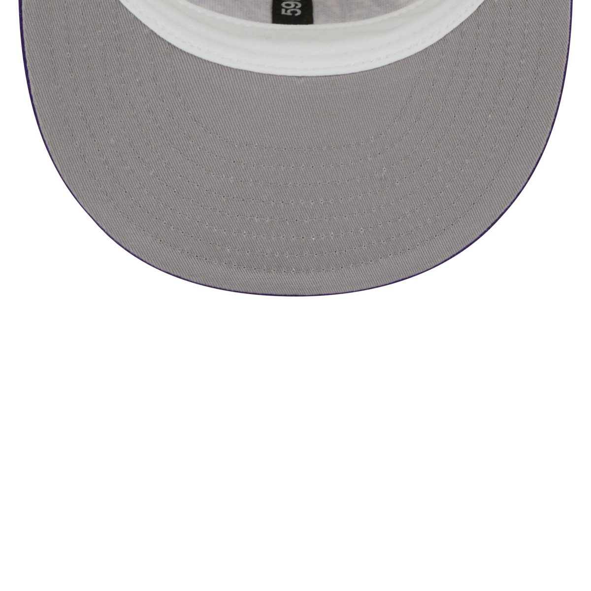 Official Los Angeles Lakers mens los angeles lakers new era creampurple piping 2-tone 59fifty fitted hat | Lakers Shop
