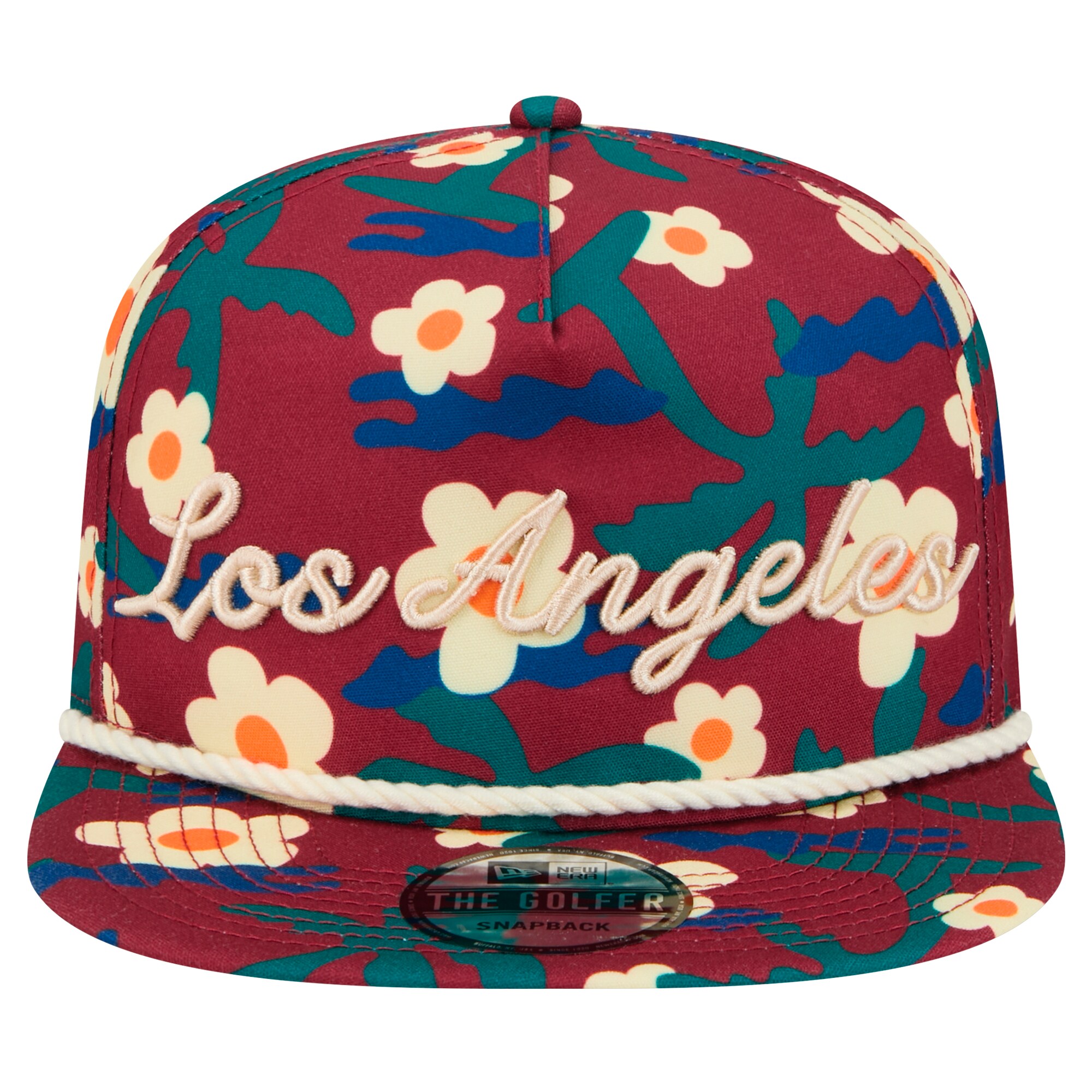 Official Los Angeles Lakers mens los angeles lakers new era crimson vacation floral golfer snapback hat | Lakers Shop