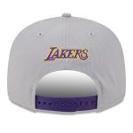 Official Los Angeles Lakers mens los angeles lakers new era gray chenille band 9fifty snapback hat | Lakers Shop