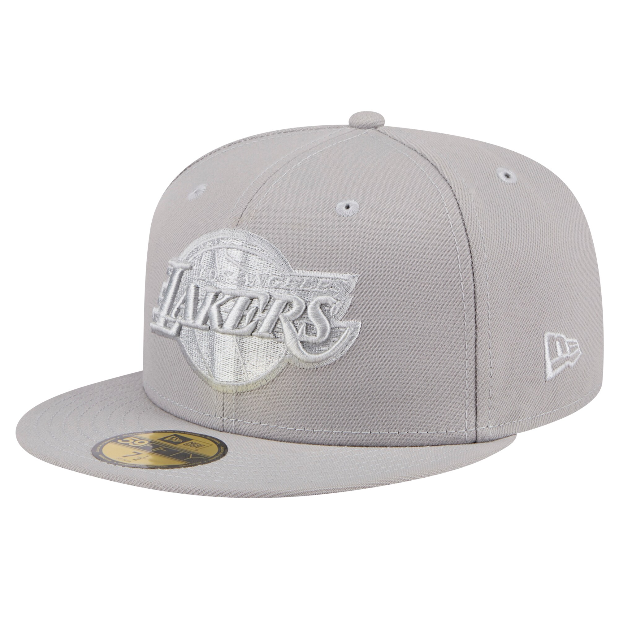 Official Los Angeles Lakers mens los angeles lakers new era gray color pack 59fifty fitted hat | Lakers Shop