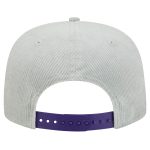 Official Los Angeles Lakers mens los angeles lakers new era gray throwback corduroy golfer snapback hat | Lakers Shop