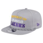 Official Los Angeles Lakers mens los angeles lakers new era gray throwback property of golfer snapback hat | Lakers Shop