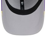 Official Los Angeles Lakers mens los angeles lakers new era graypurple active trim 39thirty flex hat | Lakers Shop