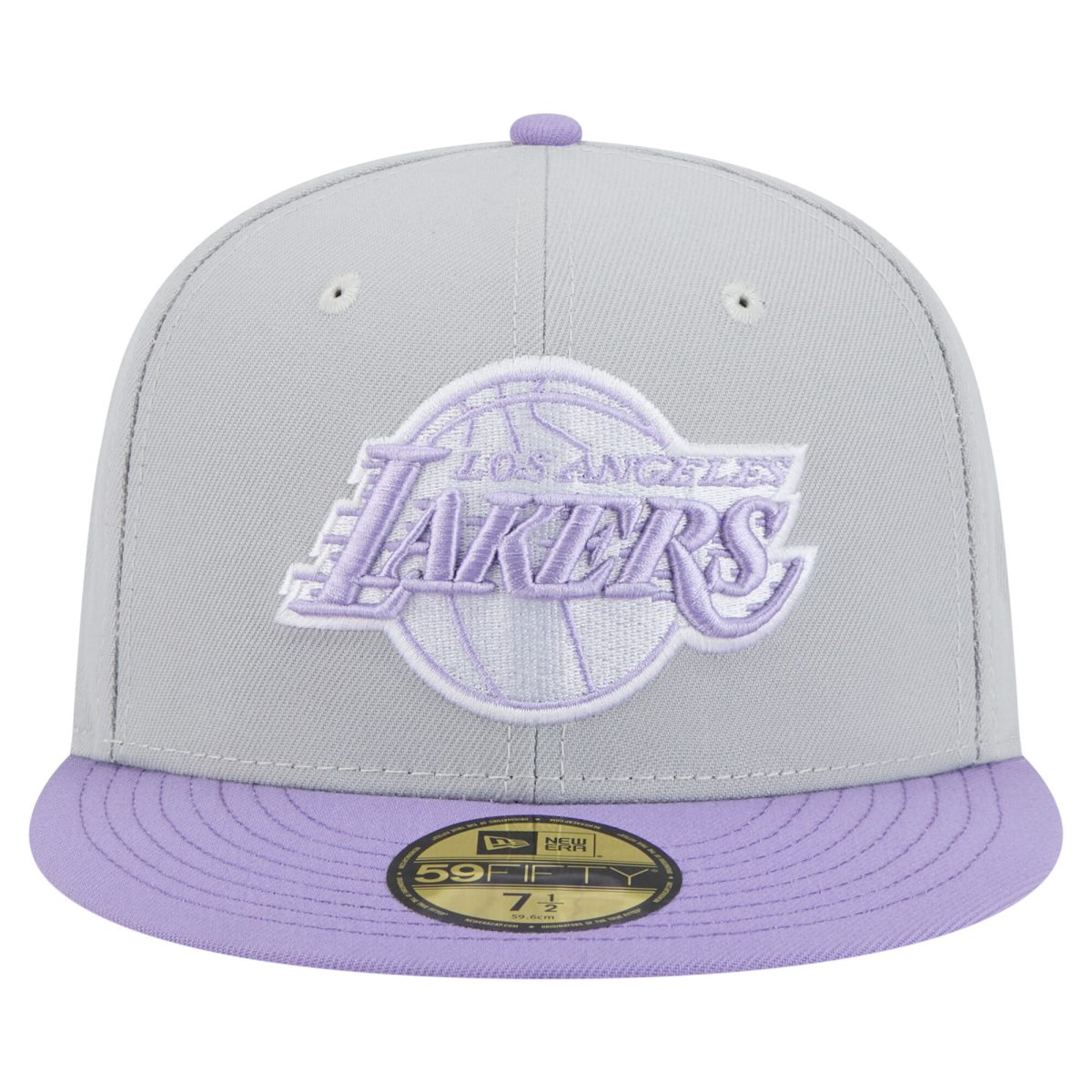 Official Los Angeles Lakers mens los angeles lakers new era graypurple color pack 2-tone 59fifty fitted hat | Lakers Shop