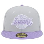 Official Los Angeles Lakers mens los angeles lakers new era graypurple color pack 2-tone 59fifty fitted hat | Lakers Shop