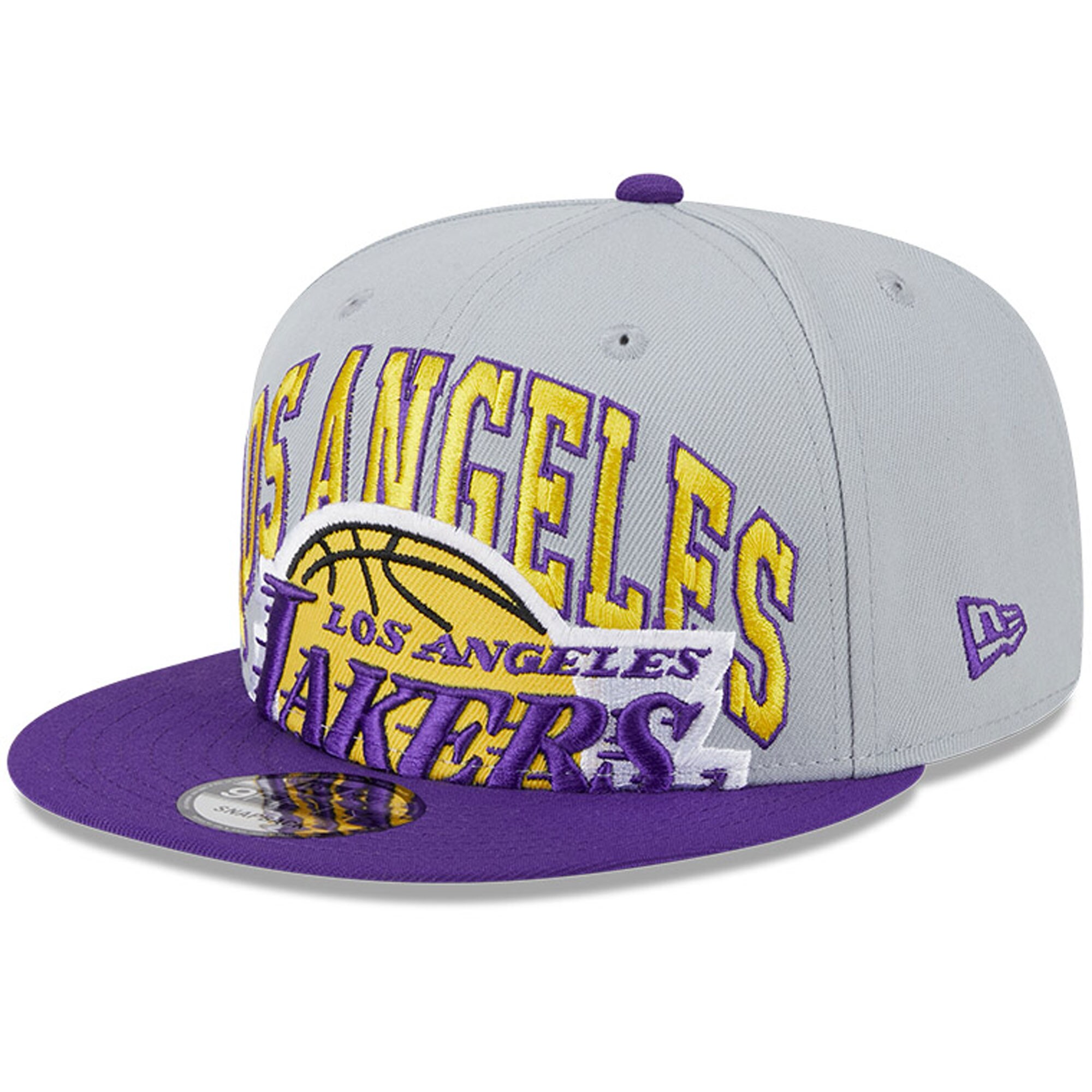 Official Los Angeles Lakers mens los angeles lakers new era graypurple tip-off two-tone 9fifty snapback hat | Lakers Shop