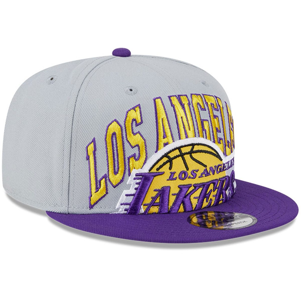 Official Los Angeles Lakers mens los angeles lakers new era graypurple tip-off two-tone 9fifty snapback hat | Lakers Shop