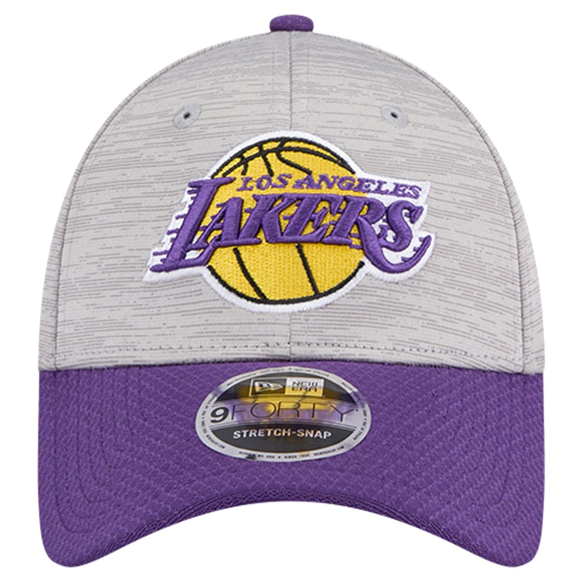 Official Los Angeles Lakers mens los angeles lakers new era heather graypurple active digi-tech two-tone 9forty adjustable hat | Lakers Shop