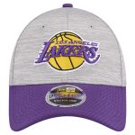 Official Los Angeles Lakers mens los angeles lakers new era heather graypurple active digi-tech two-tone 9forty adjustable hat | Lakers Shop