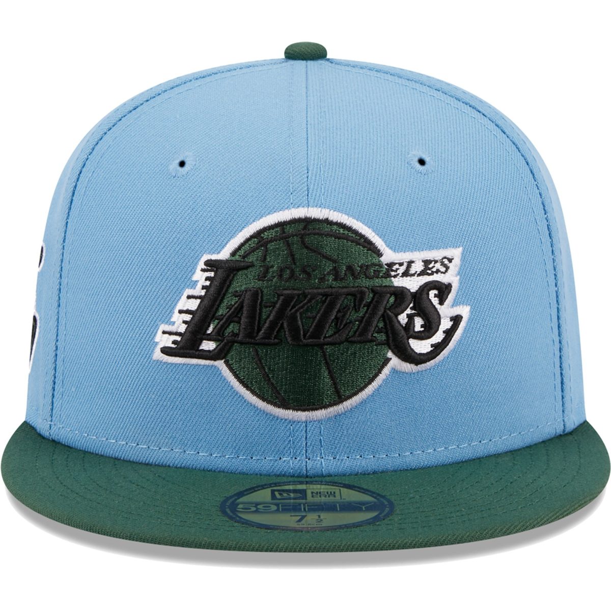 Official Los Angeles Lakers mens los angeles lakers new era light bluegreen two-tone 59fifty fitted hat | Lakers Shop