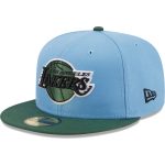 Official Los Angeles Lakers mens los angeles lakers new era light bluegreen two-tone 59fifty fitted hat | Lakers Shop