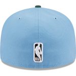 Official Los Angeles Lakers mens los angeles lakers new era light bluegreen two-tone 59fifty fitted hat | Lakers Shop
