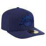 Official Los Angeles Lakers mens los angeles lakers new era navy colorpack a-frame pinch front 59fifty fitted hat | Lakers Shop