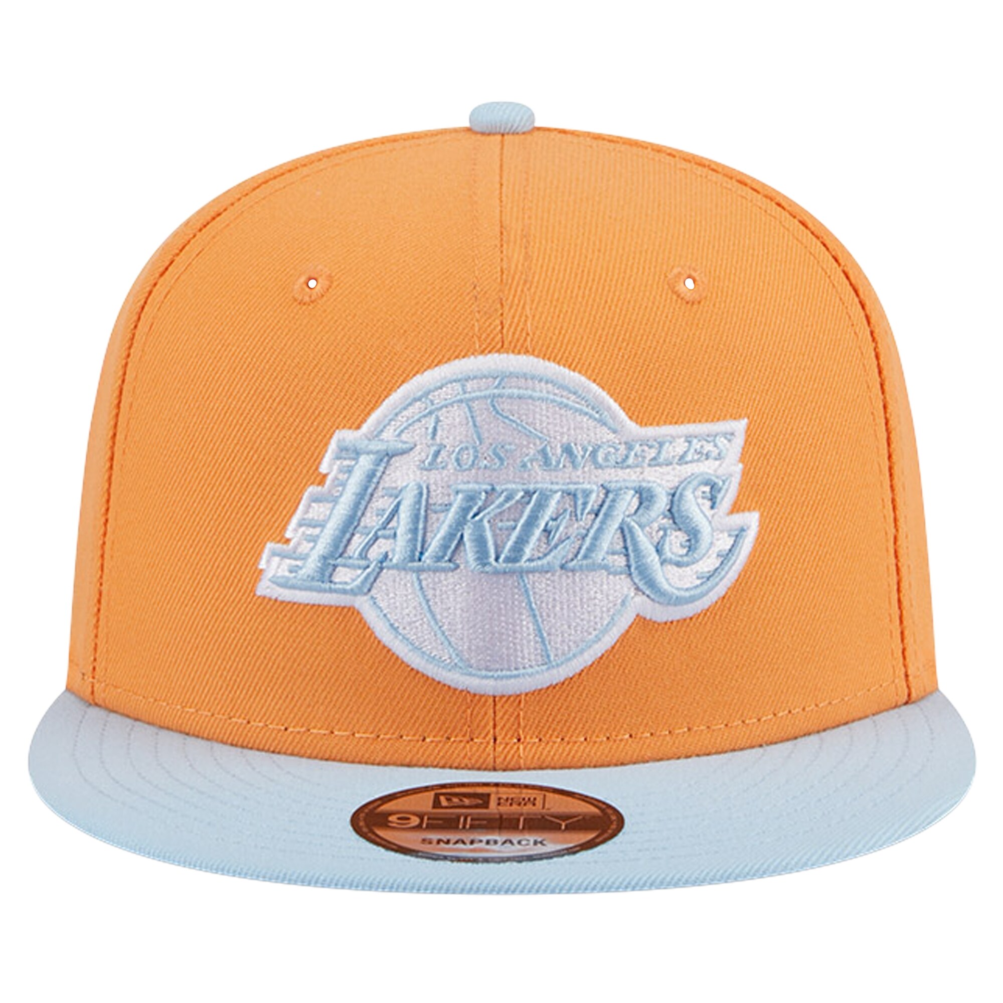 Official Los Angeles Lakers mens los angeles lakers new era orangelight blue 2-tone color pack 9fifty snapback hat | Lakers Shop