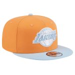 Official Los Angeles Lakers mens los angeles lakers new era orangelight blue 2-tone color pack 9fifty snapback hat | Lakers Shop