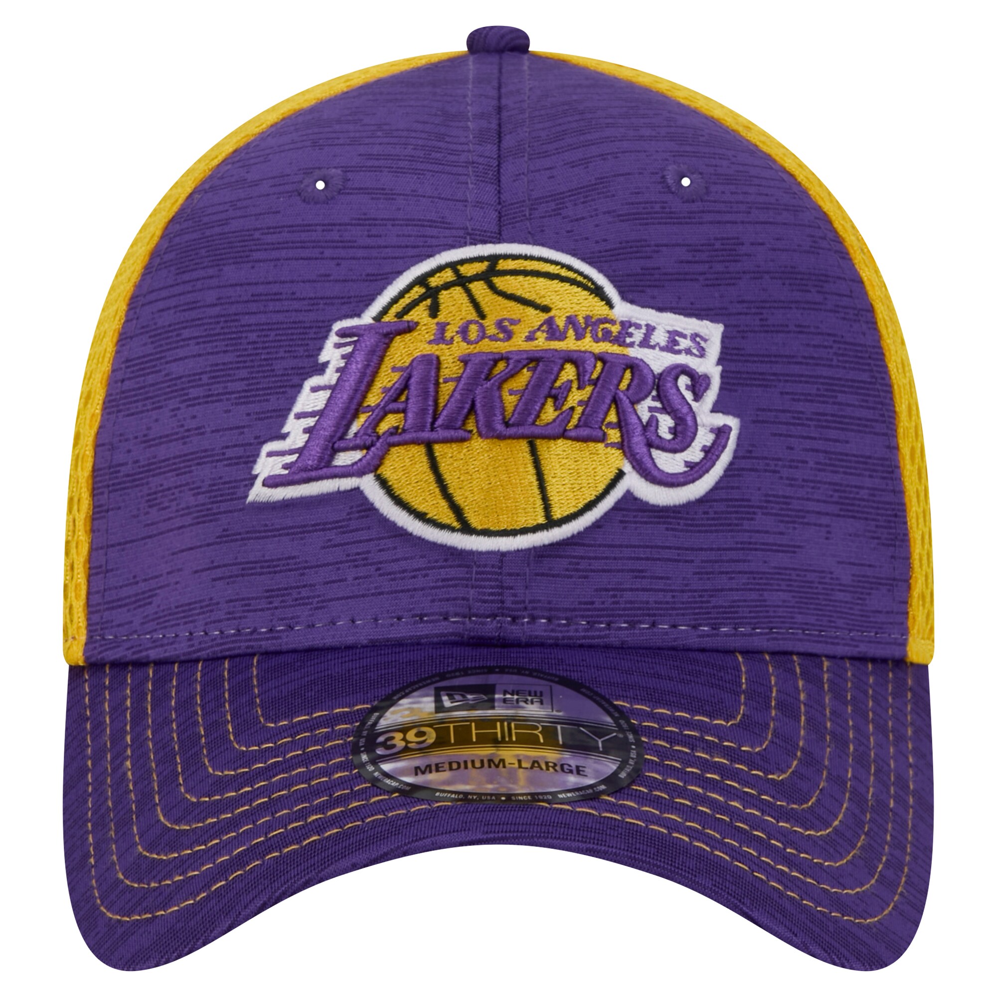 Official Los Angeles Lakers mens los angeles lakers new era purple active tech neo flex 39thirty flex hat | Lakers Shop