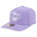 Official Los Angeles Lakers mens los angeles lakers new era purple colorpack a-frame pinch front 59fifty fitted hat | Lakers Shop