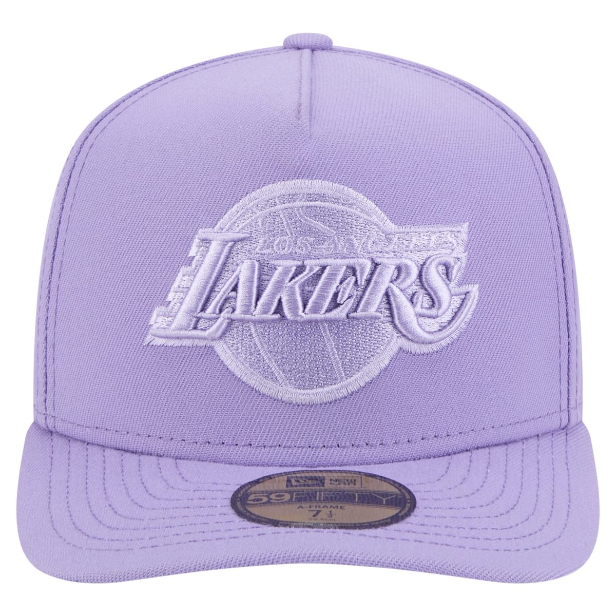 Official Los Angeles Lakers mens los angeles lakers new era purple colorpack a-frame pinch front 59fifty fitted hat | Lakers Shop
