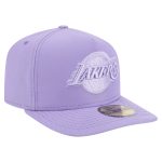 Official Los Angeles Lakers mens los angeles lakers new era purple colorpack a-frame pinch front 59fifty fitted hat | Lakers Shop