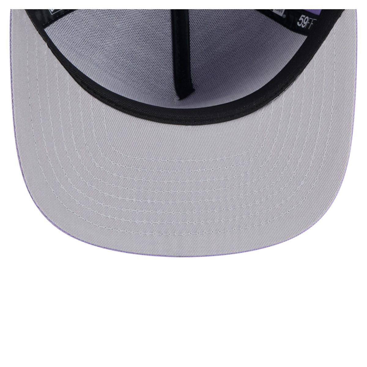 Official Los Angeles Lakers mens los angeles lakers new era purple colorpack a-frame pinch front 59fifty fitted hat | Lakers Shop