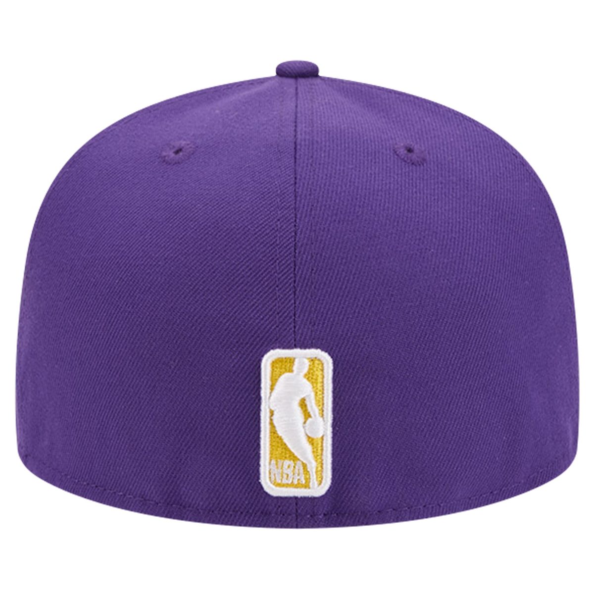 Official Los Angeles Lakers mens los angeles lakers new era purple court sport leather applique 59fifty fitted hat | Lakers Shop