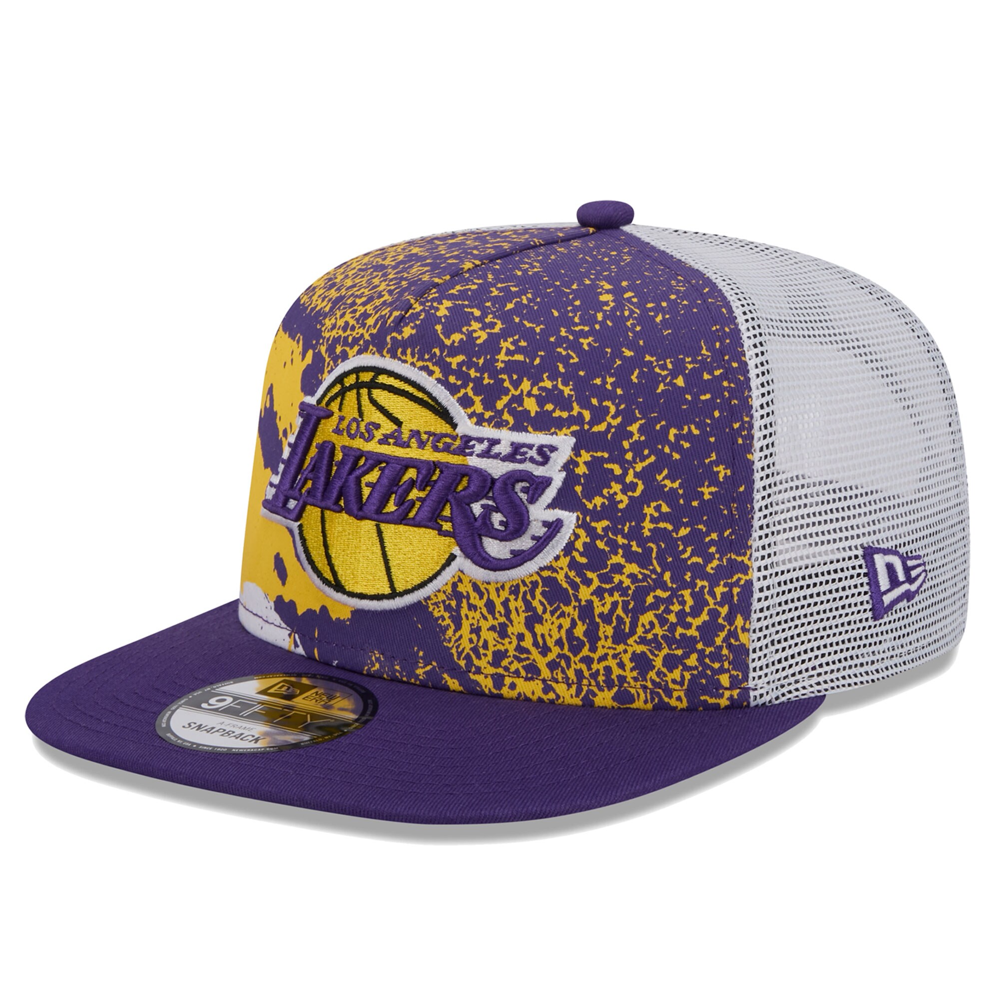 Official Los Angeles Lakers mens los angeles lakers new era purple court sport speckle 9fifty snapback hat | Lakers Shop
