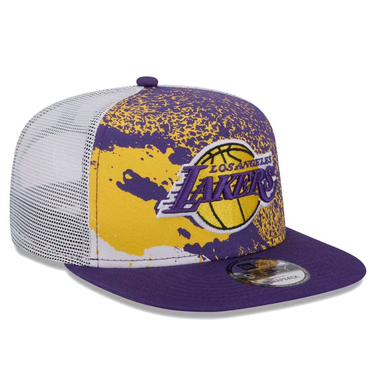Official Los Angeles Lakers mens los angeles lakers new era purple court sport speckle 9fifty snapback hat | Lakers Shop