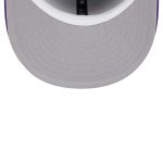 Official Los Angeles Lakers mens los angeles lakers new era purple game day hollow logo mashup 59fifty fitted hat | Lakers Shop