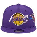 Official Los Angeles Lakers mens los angeles lakers new era purple injection city art 9fifty snapback hat | Lakers Shop
