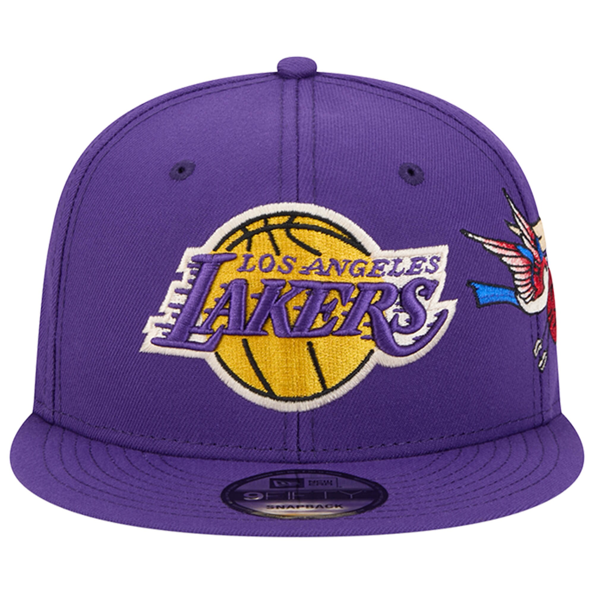 Official Los Angeles Lakers mens los angeles lakers new era purple injection city art 9fifty snapback hat | Lakers Shop