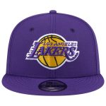 Official Los Angeles Lakers mens los angeles lakers new era purple injection state outline 9fifty snapback hat | Lakers Shop