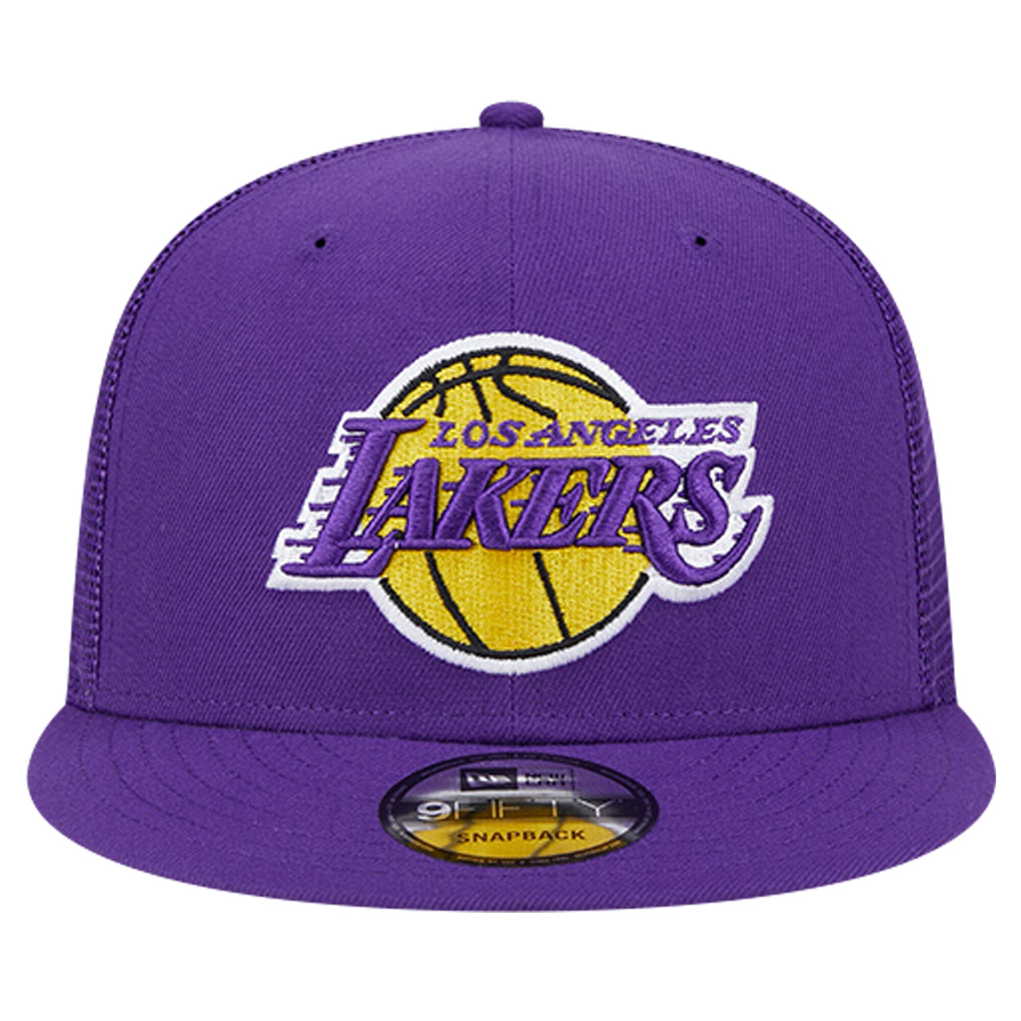 Official Los Angeles Lakers mens los angeles lakers new era purple meshback 9fifty snapback hat | Lakers Shop