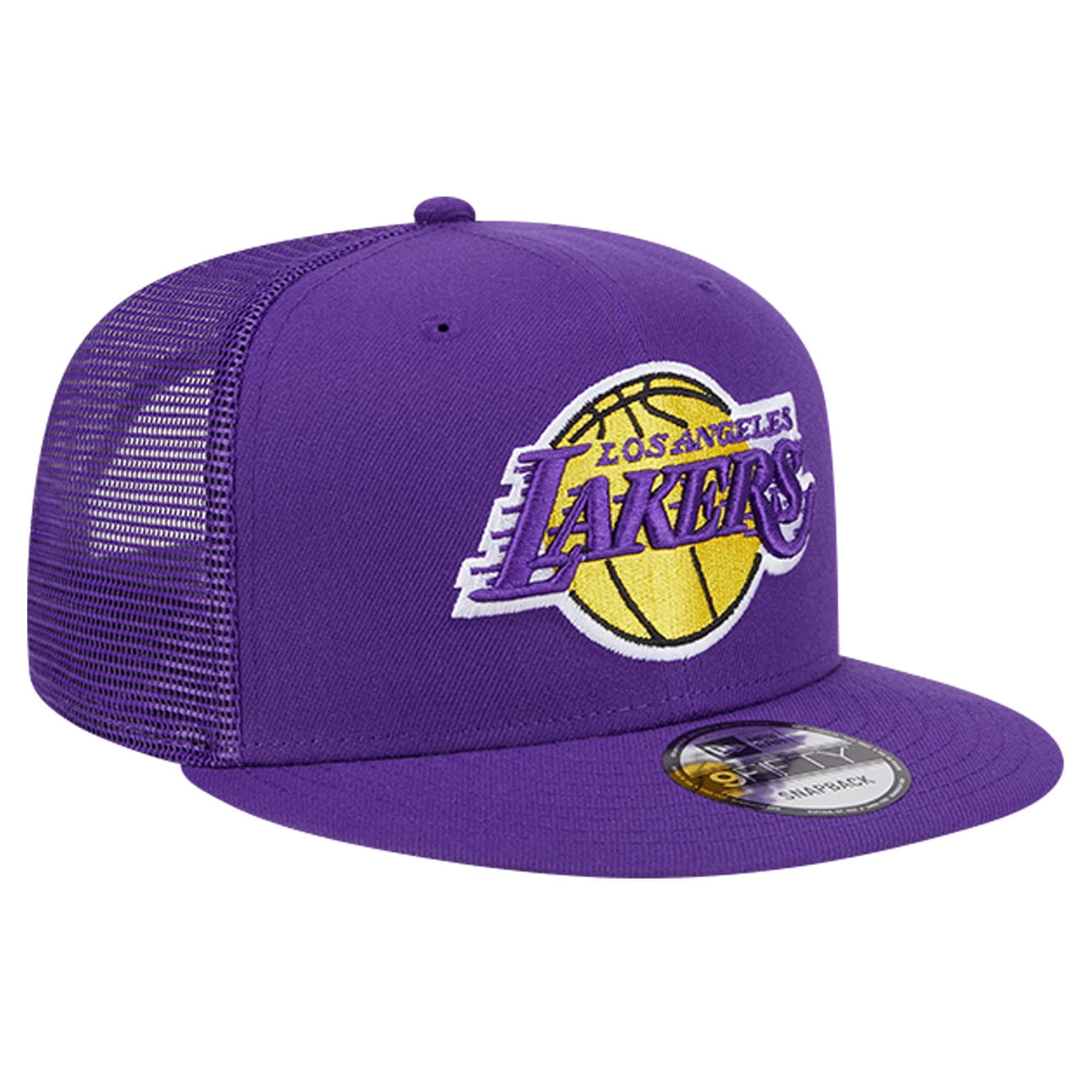 Official Los Angeles Lakers mens los angeles lakers new era purple meshback 9fifty snapback hat | Lakers Shop