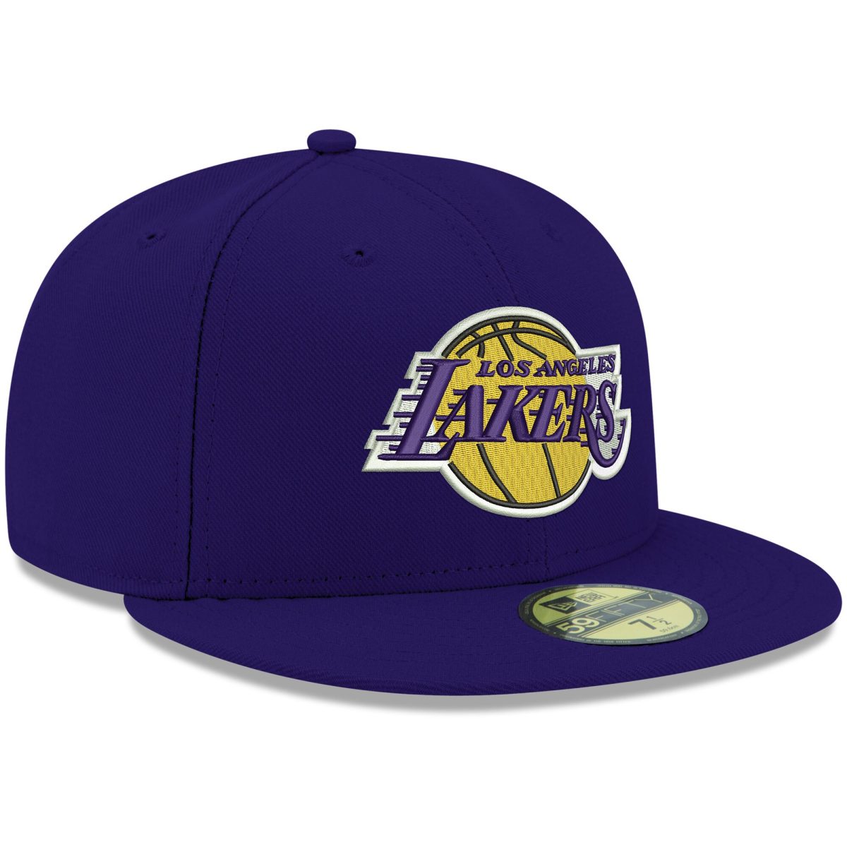 Official Los Angeles Lakers mens los angeles lakers new era purple official team color 59fifty fitted hat | Lakers Shop