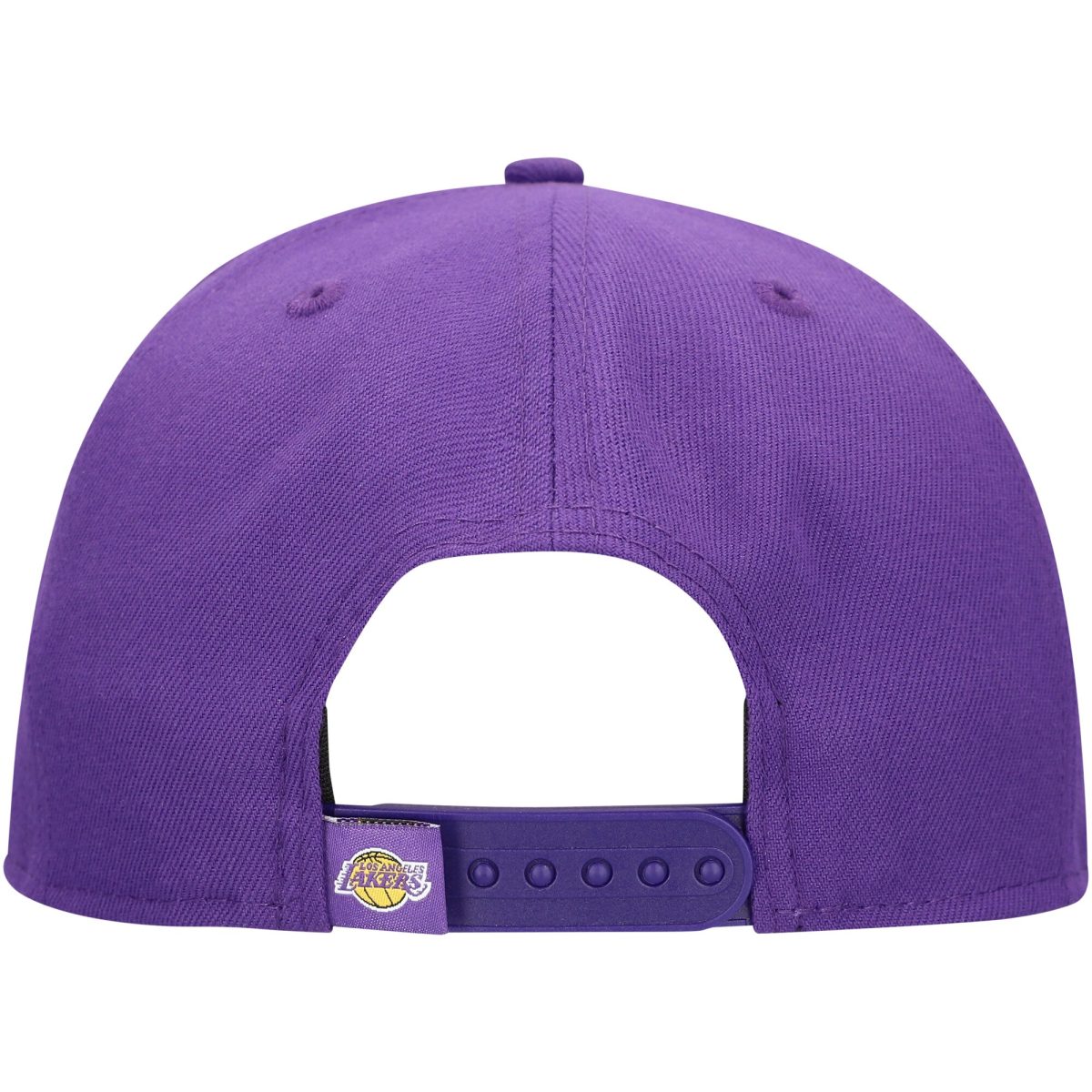 Official Los Angeles Lakers mens los angeles lakers new era purple oversized puff print logo golfer snapback hat | Lakers Shop