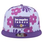 Official Los Angeles Lakers mens los angeles lakers new era purple palm fronds 2-tone 59fifty fitted hat | Lakers Shop