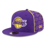 Official Los Angeles Lakers mens los angeles lakers new era purple piped  flocked 59fifty fitted hat | Lakers Shop