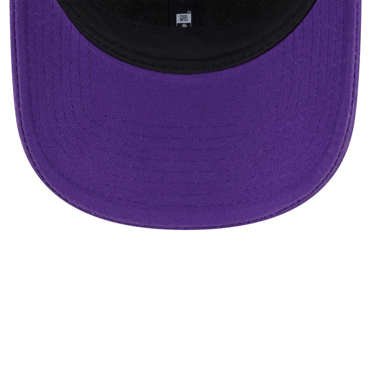 Official Los Angeles Lakers mens los angeles lakers new era purple plate oversized patch trucker 9forty adjustable hat | Lakers Shop