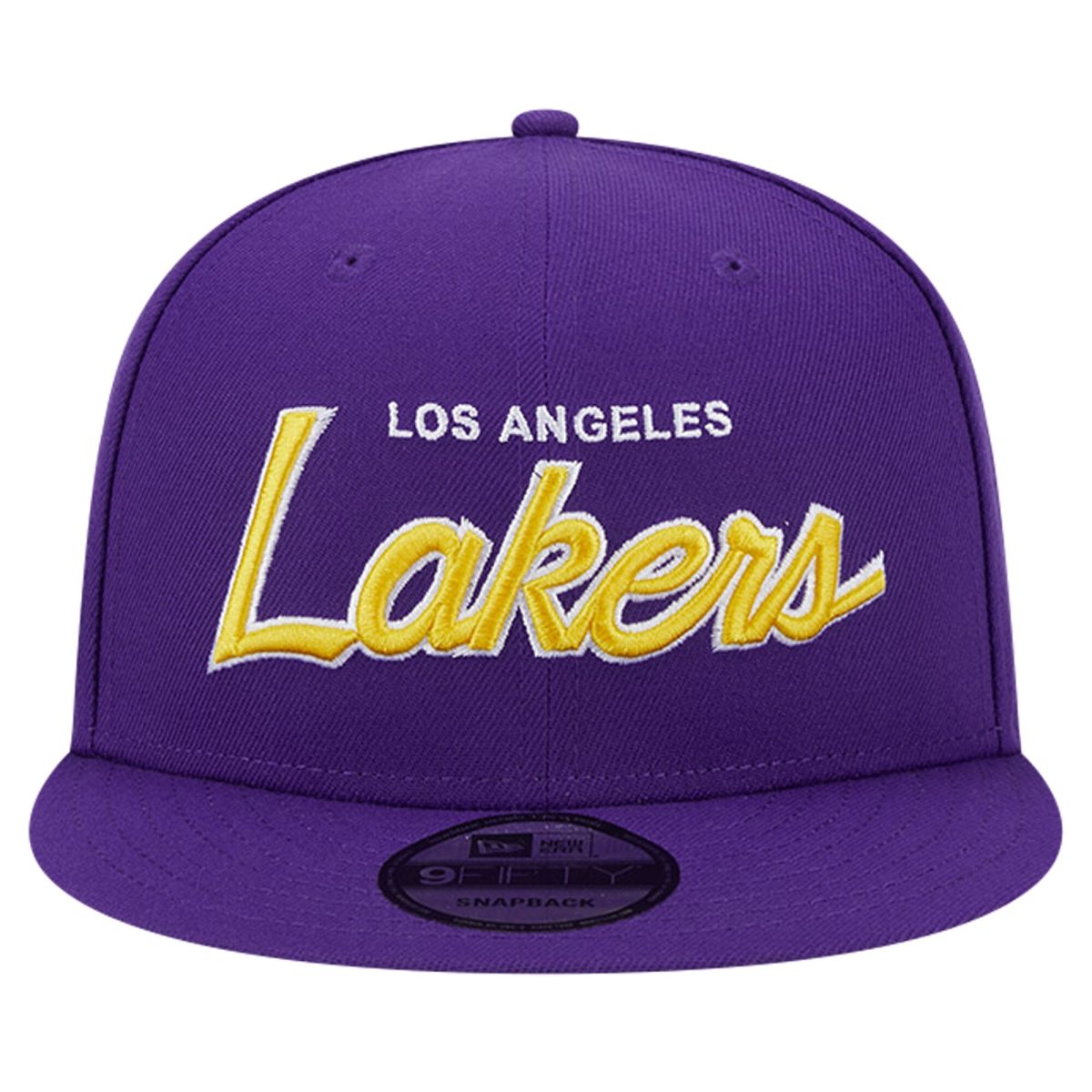 Official Los Angeles Lakers mens los angeles lakers new era purple script side patch 9fifty snapback hat | Lakers Shop