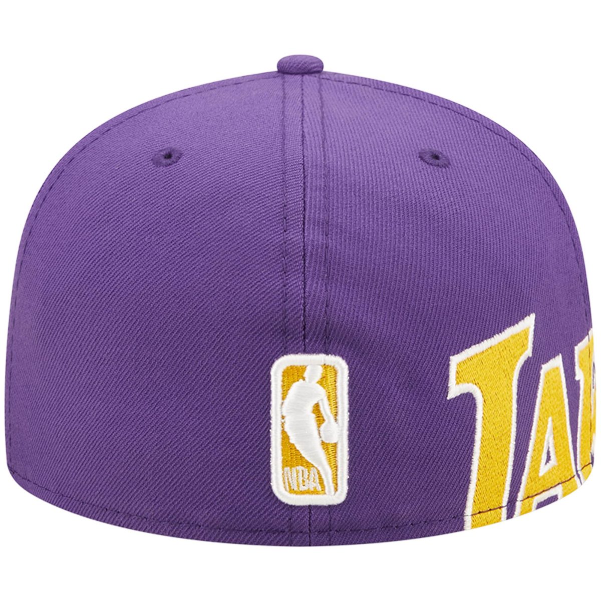 Official Los Angeles Lakers mens los angeles lakers new era purple side split 59fifty fitted hat | Lakers Shop