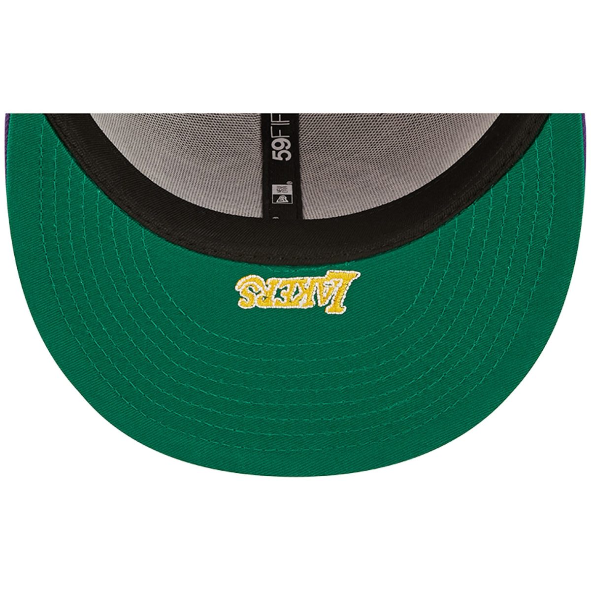 Official Los Angeles Lakers mens los angeles lakers new era purple side split 59fifty fitted hat | Lakers Shop