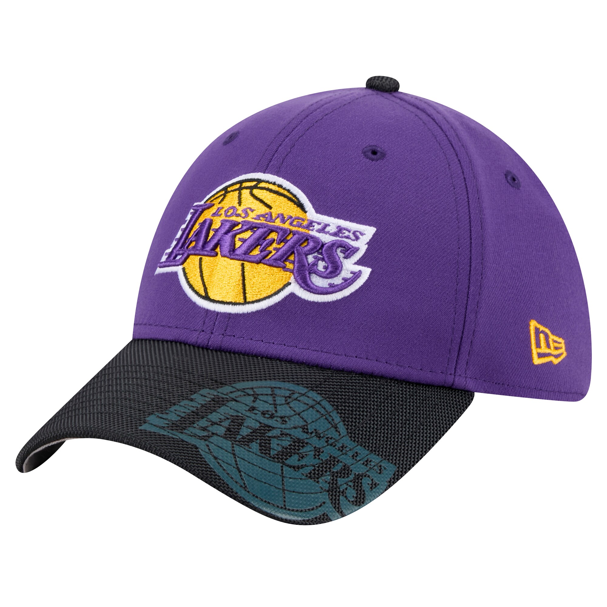 Official Los Angeles Lakers mens los angeles lakers new era purple sport night 39thirty flex hat | Lakers Shop