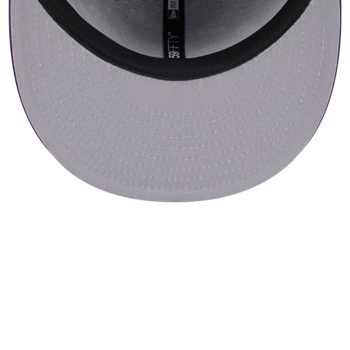 Official Los Angeles Lakers mens los angeles lakers new era purple sport night script sided 59fifty fitted hat | Lakers Shop