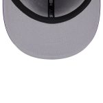Official Los Angeles Lakers mens los angeles lakers new era purple sport night script sided 59fifty fitted hat | Lakers Shop