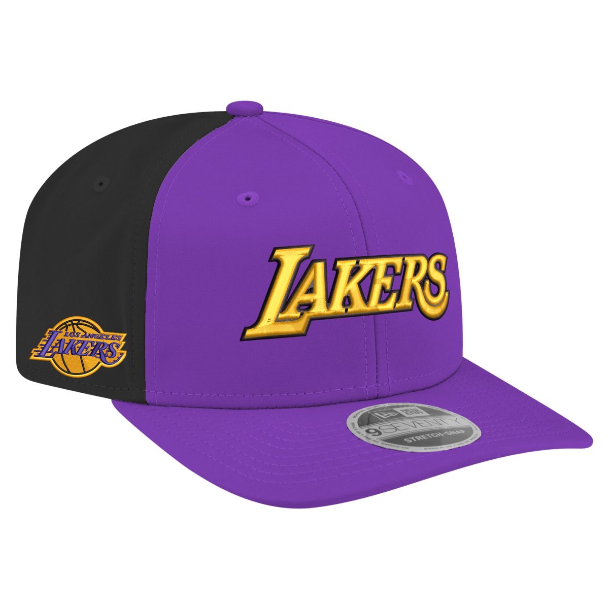Official Los Angeles Lakers mens los angeles lakers new era purple statement edition jersey hook 9seventy stretch-snap hat | Lakers Shop