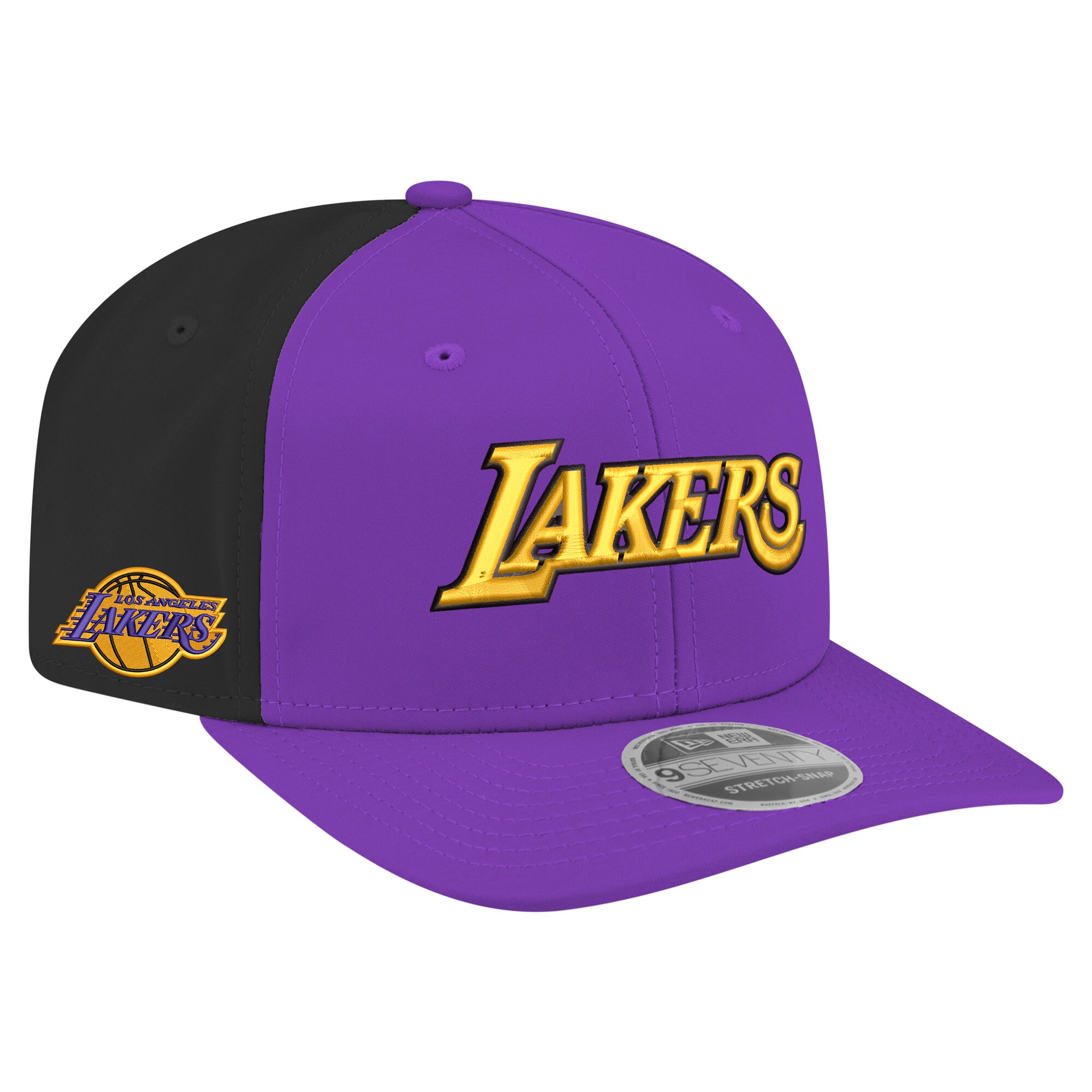 Official Los Angeles Lakers mens los angeles lakers new era purple statement edition jersey hook 9seventy stretch-snap hat | Lakers Shop